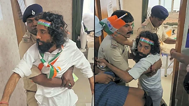 Jharkhand: Police stop hunger striker from joining Tiranga Yatra