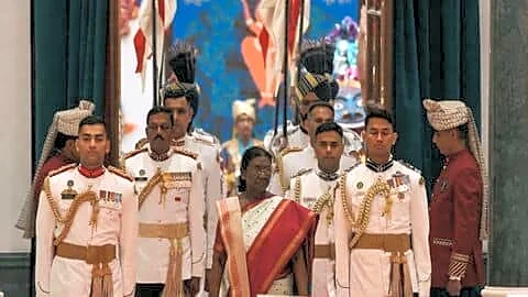 President Droupadi Murmu hosts Independence Day reception at Rashtrapati Bhavan