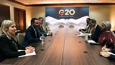Finance Minister Nirmala Sitharaman at G-20 meeting in North Carolina