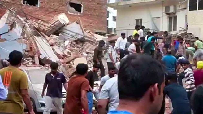 Delhi: 5-story building-turned-hostel collapses; several feared trapped