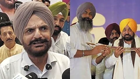 Bhagwant Mann welcomes Gurpreet Singh Sekhon to AAP in Zira