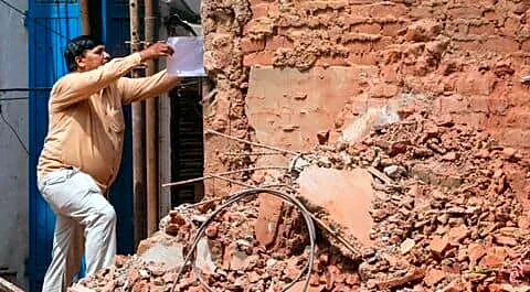 Satya Niketan collapse leaves 7 dead, MCD demolishes 24 properties