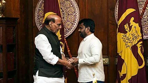 Defense Minister Rajnath Singh visits Colombo, signs 3 defense agreements