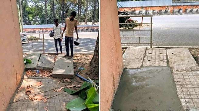 Government apathy: Bengaluru entrepreneur fixes broken footpath for ₹2,700