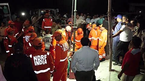 Neha, 3-year-old, fell into open borewell in Sihi village Faridabad