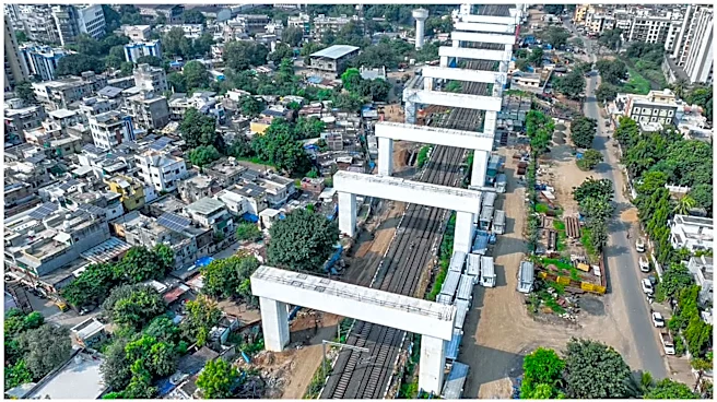 Bullet train project: Construction of all 14 portal beams completed