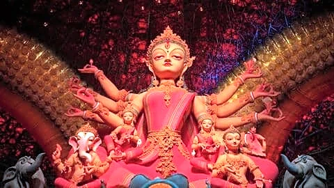 Kolkata puja displays 5.5-foot Durga made from 13,000 Pentonic pens