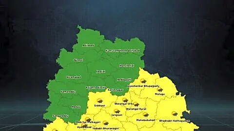 IMD issues thunderstorm alert for 15 Telangana districts October 18