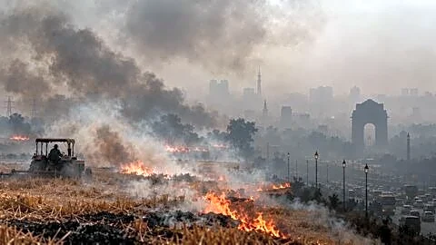 Stubble burning forecast at 10.94% worsens Delhi air 26 October