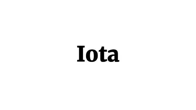 Word of the Day: Iota