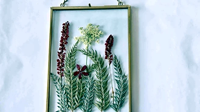 How to create pressed flower wall art
