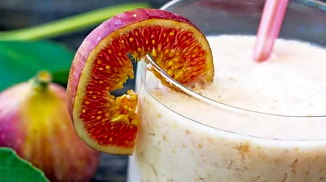 Start your day right: Walnut and fig smoothies