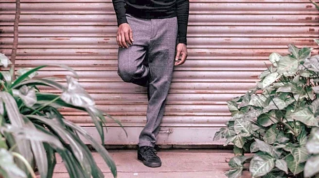 Score a classic winter style with herringbone trousers