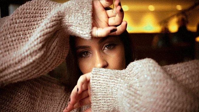 Score a stylish winter look with ruched sleeve sweaters