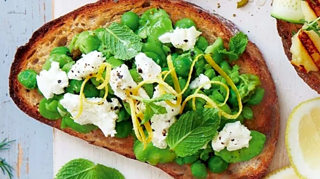 5-minute breakfasts: Green peas bruschetta