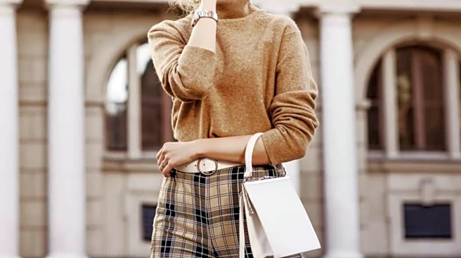 Score the perfect winter look with checkered pants