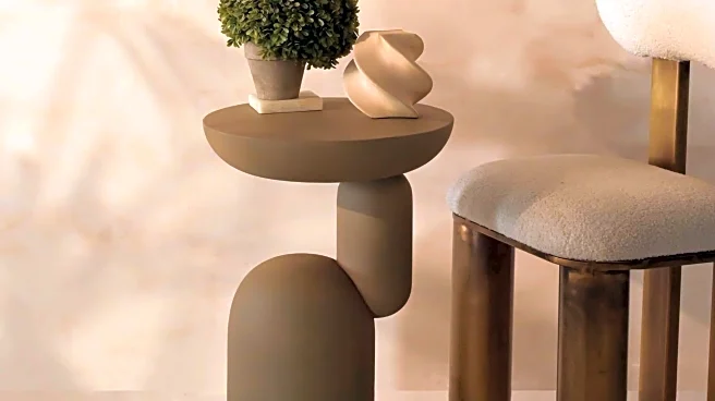 These sculptural side tables will definitely catch your guests' eyes