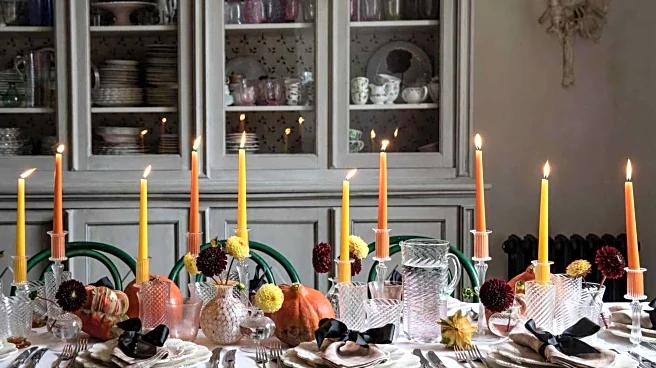 Use candles on your dining table for an enhanced experience