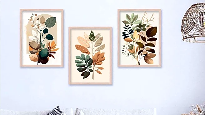 How to style your space with pressed leaves art