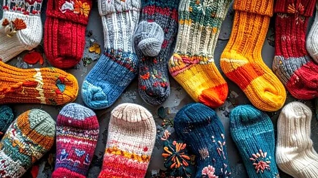 Elevate your winter style with bold patterned socks