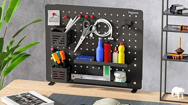 How to use magnetic pegboards for home office organization