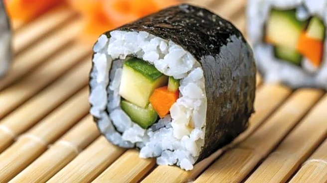Vegetarian sushi rolls: A healthy breakfast choice