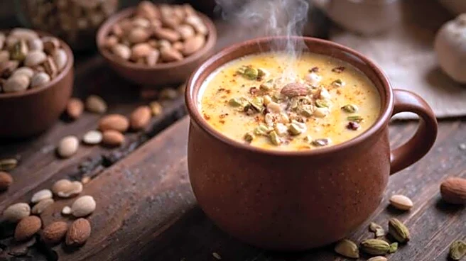 Saffron pistachio milk: A nutritious morning drink