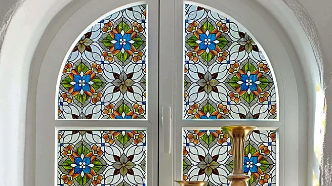 Use glass mosaic to brighten up your living room