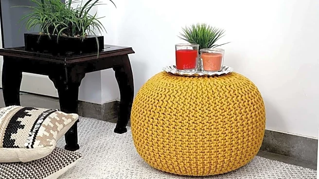 These pouf styles can add elegance to your space