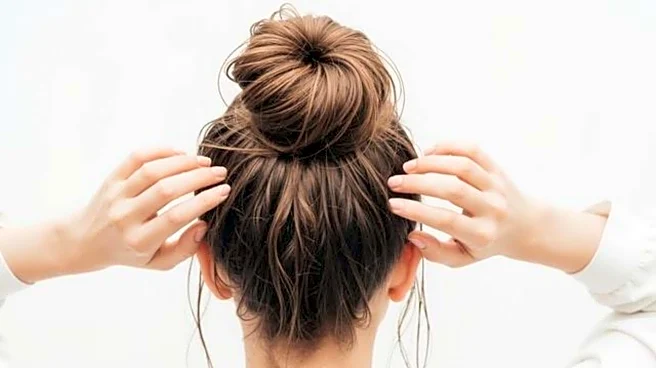 How to style a messy top knot