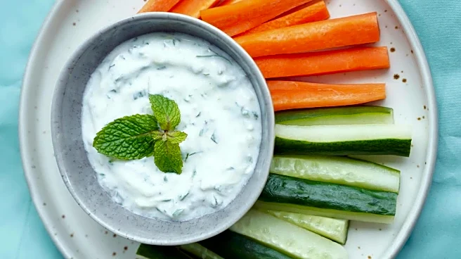 Quick fix: Carrot and cucumber sticks with yogurt dip
