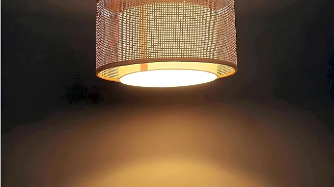 Want cozy winter vibe? Get these cane pendant lamps