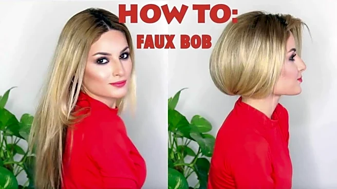 How to achieve a faux short bob with long hair