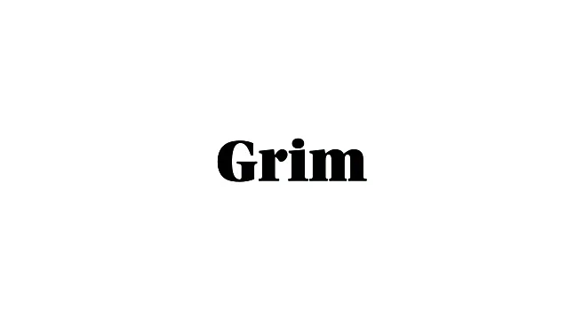 Word of the Day: Grim