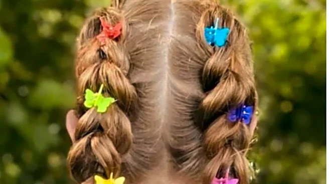 Use butterfly clips to make your hairstyle stand out