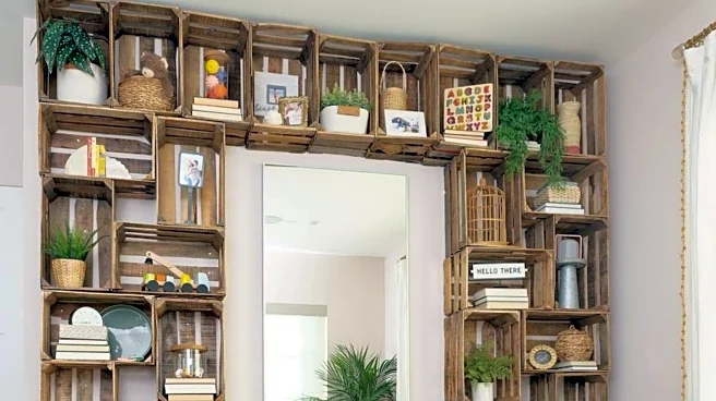 How wooden crates can be used in home decor