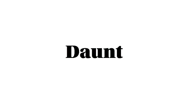 Word of the Day: Daunt