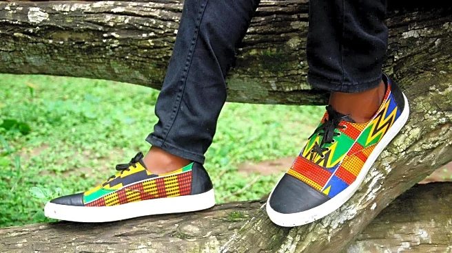 Want stylish footwear? Try kente sneakers