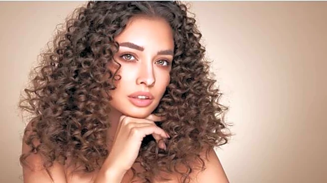 Curly hair? Try the pineapple updo