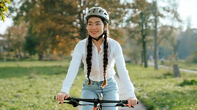 Who said helmet wearers cannot have cool hairstyles!