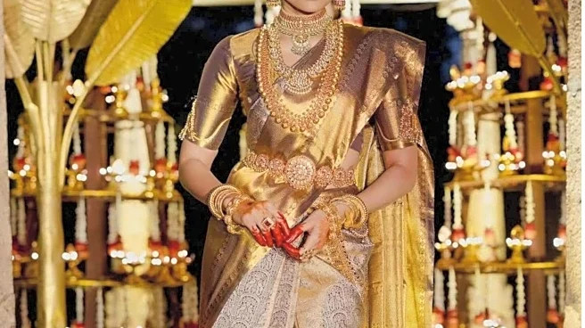 Why are wedding garments worn in a certain way?