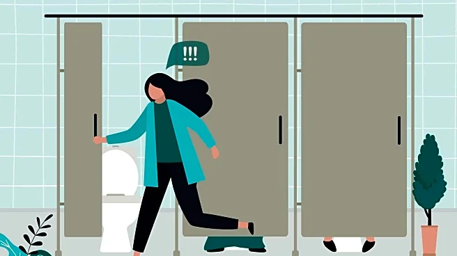 If using public restroom, follow these etiquette rules