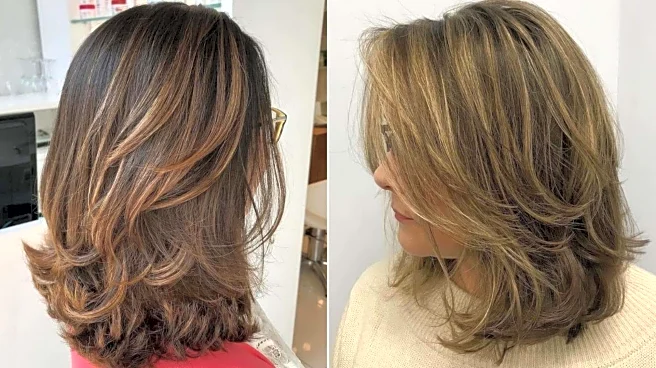 For that sleek look, try layered bangs