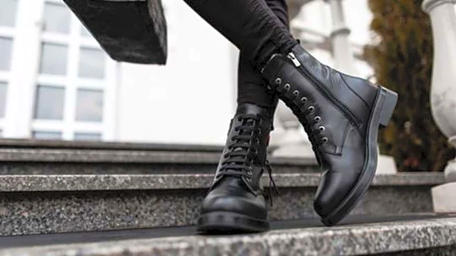 Winter footwear essentials: Mock-croc boots