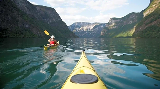 Kayaking in Norway offers breathtaking views!
