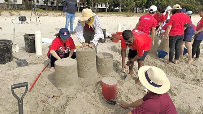 Building sandcastles isn't just fun; it's great for hand-eye coordination