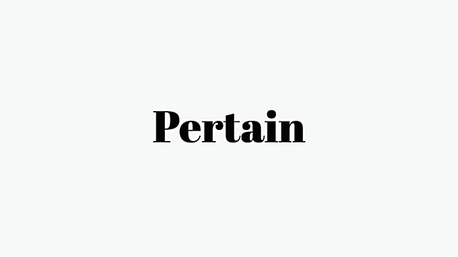 Word of the Day: Pertain