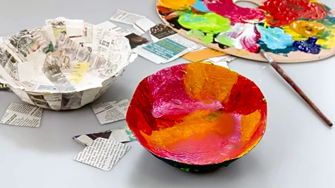 How to make paper mache bowls at home