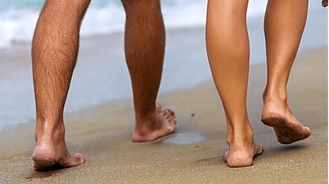 Why walking barefoot on the beach feels so good!