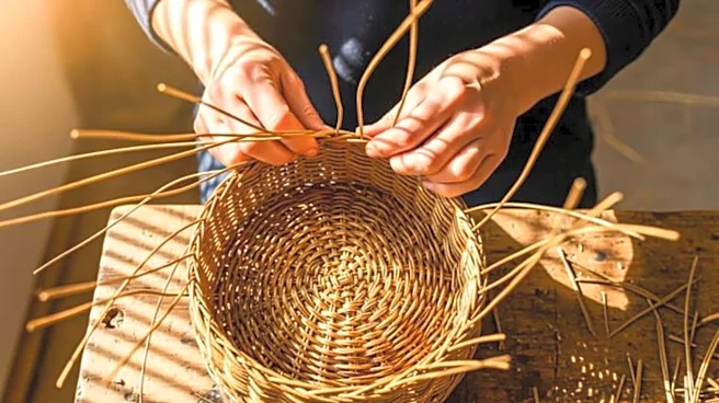 How to make baskets from banana leaves
